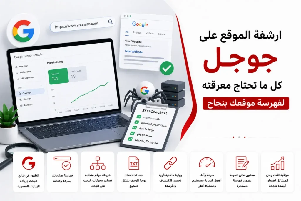 ارشفة الموقع على جوجل