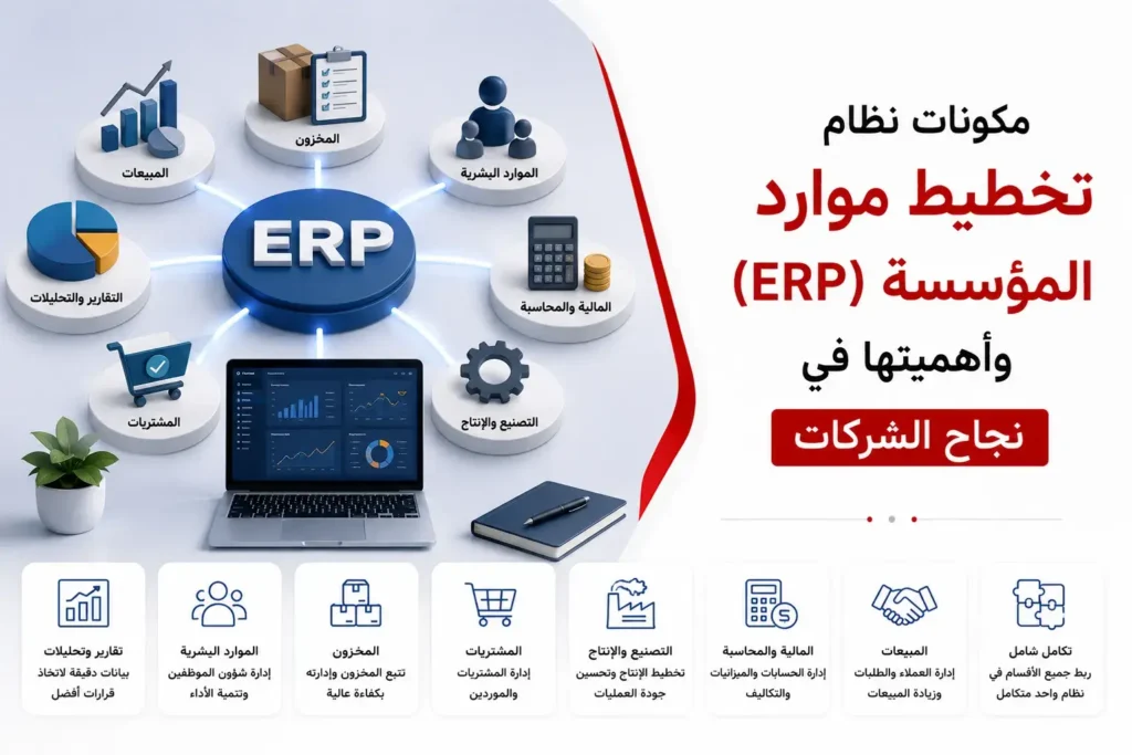 مكونات نظام تخطيط موارد المؤسسة