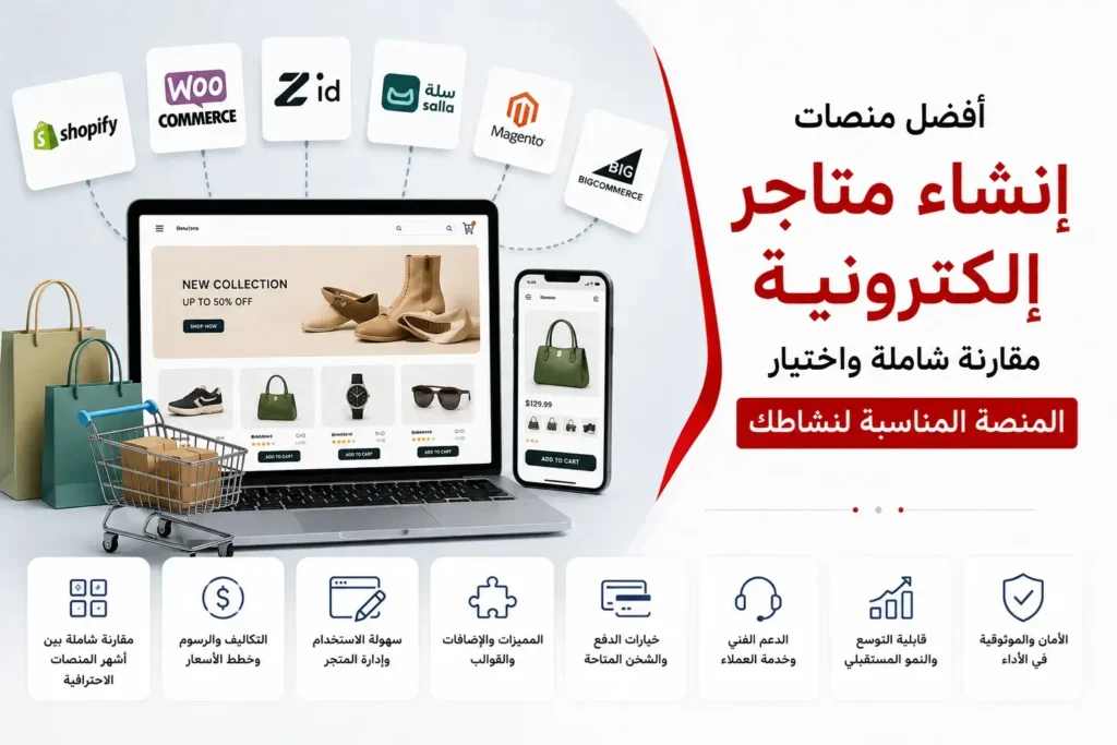 منصات انشاء متاجر الكترونية